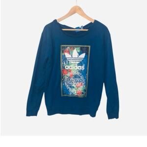 Adidas Originals S Floral Trefoil Pullover